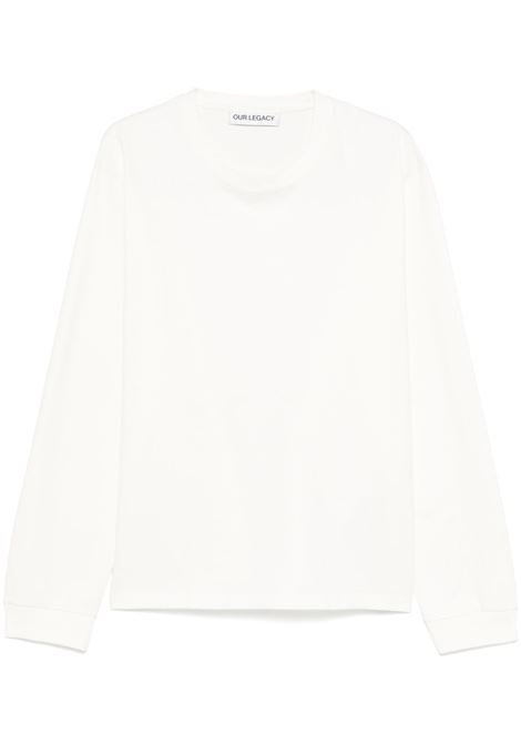 t-shirt l/s tour uomo bianca OUR LEGACY | M2256TR